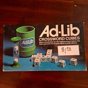Ad-Lib CROSSWORD CUBES-green In Color